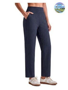 ShiftReady High Waist Ankle Yoga Pants for Women Work Trousers 4-Way Stretch